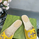 Women’s Interlocking G cut Out Slides Espadrilles